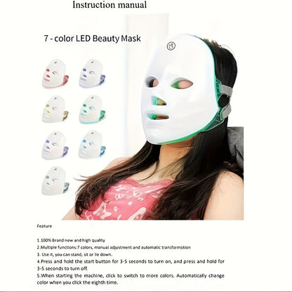 7-Colors Rechargeable LED Face Mask